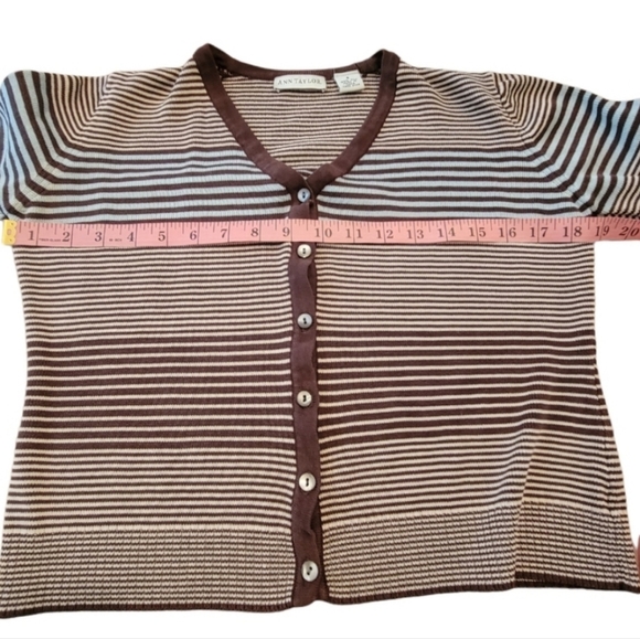 Ann Taylor Size S 100% Silk Button Up Cardigan - Picture 6 of 7